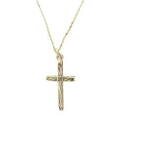 Vintage Cross‎ 925 Sterling Silver 20” Necklace & 925 Cross Pendant Both Stamped
